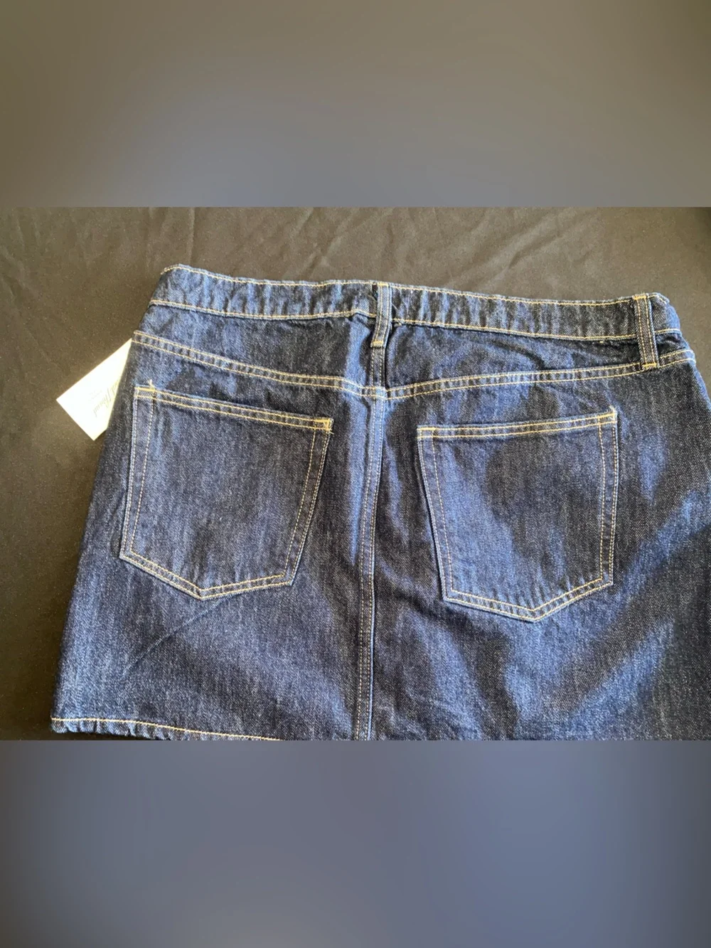 Dark Blue Denim Jean Skirt- Classic Size 14